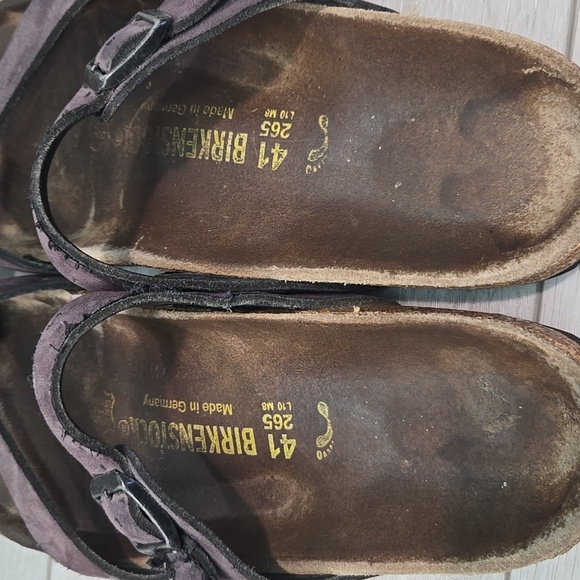 Birkenstock Women Mayari Loop Toe Sandals Flats Slide Shoes Sz 41/10 Narrow - Picture 7 of 14